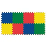 WonderFoam Carpet Tiles, Solid Color Expansion Pack, 12" x 12", 4 Count