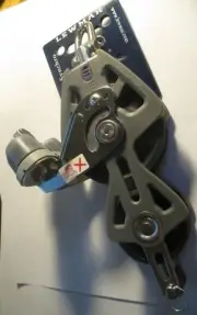 Lewmar 72 mm Synchro Fiddle Block - Swivel, Becket, Cam Cleat 29927239 NEW
