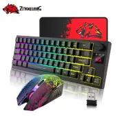 Wireless Gaming Keyboard and Mouse Combo RGB Backlit Rechargeable Anti-ghosting