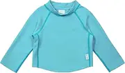 [green sprouts] i play. Long Sleeve Rashguard Shirt for 12 to 18 Months Babies, Aqua, 18 Months