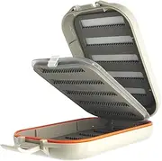 Waterproof Fly Boxes Fly Holder Fishing Stuff Jig Box Equipment, Easy Grip Fly Fishing Storage Case for Fly, Fishing Lures, Bass and Trout Gear