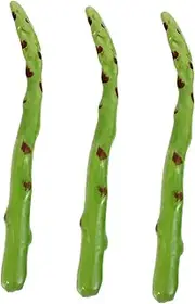 FUNNETOYU 3pcs Artificial Asparagus Vegetable Decoration Lifelike Fake Veggies for Photography Food Styling Home Decor Supermarket Display Props Realistic Kitchen Decorations
