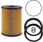 Fuel Filter Kit Fit for Mini Cooper R55 R56 R57 R58 2007 2008 2009 2010 2011 2012 2013 2014 2015, Replacement 11252754870, 09206015001, 092 06015 001 with O-Rings Seals