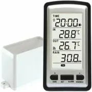 Electronic Rain Gauge, Portable Wireless Rain Gauge High Precision Radio Controlled Digital Rain Gauge