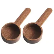 Ciieeo 2pcs Wooden Coffee Spoon Portable Wooden Scoop Wood Spoons Measuring 1...