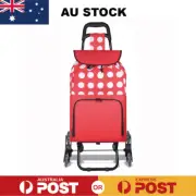 Shopping Trolley Cart Foldable Grocery Basket Market Luggage Bag Wheels Carts