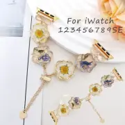 Flower Bangle Strap For Apple Watch Band 49mm 40mm 44 41mm 45 38mm 42mm Bracelet