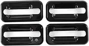 Interior Console Trim for Hummer H2 2003-2009 Car Door Outside Handle Door Bowl Decorative Frame Cover Sticker Car Interior Accessories(Style A Black)