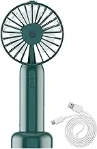Whnbuij Rechargeable Ventilated - Rechargeable Fan with Manual Fan with Adjustable Speed | 3 Speed Personal Mist Hand Fan for Climbing, Walking