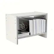 NNETM Modern Wood Desk Bookshelf - Office Desk Storage Rack