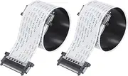 uxcell FFC FPC Cable 0.5mm Pitch 51 Pin 200mm Flexible Flat Ribbon Cables for LCD Screen,2Pcs