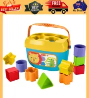 Fisher-Price Stacking Toy Baby’s First Blocks Set of 10 Shapes for Sorting Play