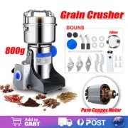 Electric Dry Food Grinder Machine Grains Spices Hebals Mill Cereal Grinding 800G