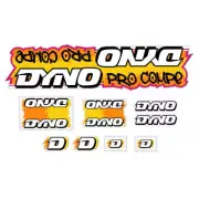 DYNO -1988 PRO COMPE - Orange yellow on clear decal set - old school bmx