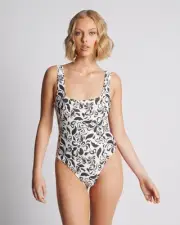 Rhythm Sundance Floral Square Neck One Piece Swimsuit
