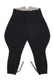 WW2 German Police Officer Black Gabardine Breeches