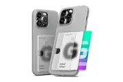 Mercury Goospery Rail 2 Card Case For Apple iPhone 15 Pro (6.1") - Frosted Clear