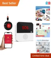 Expandable WiFi Caregiver Pager System with Life Alert Button for Elderly Care