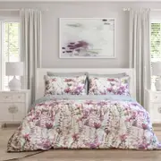 Ardor Boudoir Queen Rose Felicity Printed Floral Quilt Cover Set
