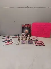 red sox lot 4 bobble head dolls,stickers ,clock and more