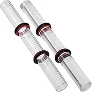 2 Pcs Acrylic Clay Roller Clay Rolling Pin with Thickness Rings Polymer Clay Roller Clear Acrylic Roller Polymer Clay Sculpting Tools for DIY Handmade Crafts Art Supplies Pottery Tools ﻿