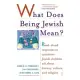 What Does Being Jewish Mean?: Read-Aloud Responses to Questions Jewish Children Ask About History, Culture, and Religion