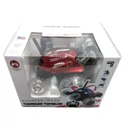 Sharper Image Thunder Tumbler Remote Control 360 Red Spinning Car W/ LED Lights
