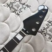 Black 4 String Maple bass guitar neck 20 fret Rosewood Fretboard Left head parts