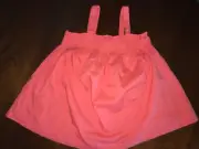 NWT 5/6 6/7 Mini Boden Orange Floaty Lined Top w/ Grosgrain Ribbon Accents