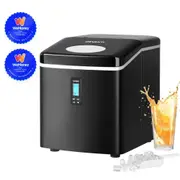 Premium 3.2L Portable Ice Cube Maker Machine Benchtop Counter Black
