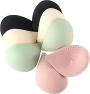 [KOOAAICCHI] Bra Pads Inserts 4 Pairs, Latex Bras Inserts Removable for Women's Sports Cups Bra or Swimsuit Insert in Set (8 PCS)