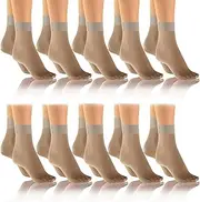 [Sesto Senso] Pack of 10 Fine Socks Women's 15 Denier One Size Silk Fine Socks