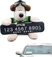Temporary Parking Telephone Number Card | Temporary Automobile Parking Plate Number Card - Auto Vehicle Park Phone Numbers Plate for Car