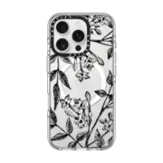 iPhone 16 Pro Clear Case MagSafe Compatible Botanical Jasmine