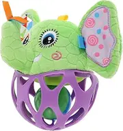 LOLIPPYY Sensory Shaker Ball Soft Plush Elephant Rattle for Interactive Play and Development Grasp for Boy Girl and Light Green Enhances Coordination and Motor Skills