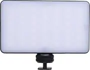 Portable RGB Video Light, Fill Video Conference Light, 2500 to 9000K Dual Color Temperature with Cold Shoe Mount for Photography Videography Selfie Phone Streaming