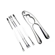 Stainless Steel Nuts Cracker Seafood Nutcracker Tool, Walnut Pecan Shellfish ...