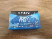 Sony VHS-C Tape 30 Minute Brand New Sealed Premium. [T-950]