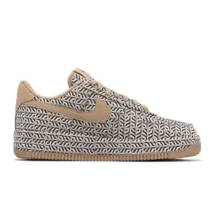 【NIKE 耐吉】Wmns Air Force 1 LX 女鞋 男鞋 棕 卡其 滿版 AF1 籃網格(DZ2789-200)