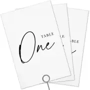 Wedding Table Numbers - Black Table Numbers for Wedding Reception - Table Num...