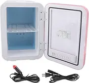 LED Mirror Beauty Makeup Fridge, 8L Mini Refrigerator Portable Dual Purpose Cooler Warmer Small Fridge for Home Car Food