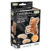 New in Box - Gold Teddy Bear 3D Crystal Puzzle