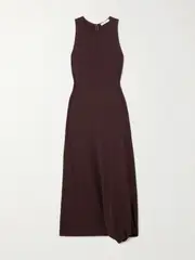 [LEMAIRE] LEMAIRE - Crepe Midi Dress - Burgundy - x large x large Burgundy