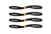 4pc Xtreem FlyEye Rotor Blades Front Rear Propeller Accessories for Drone Black