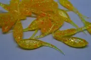 JASONS 2" FOOTBALL SHAD 30 PACK CRAPPIE LURES JIGS SUNSHINE