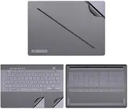 Laptop Decal Cover Compatible with 16 inch ASUS ROG Zephyrus G16 2024 GU605M, Anti-Scratch Sticker Three Sided Notebook Laptop Film (Dark Gray)