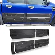 Side Door Body Moulding Cladding Trim for Ford Ranger PX1 PX2 PX3 2011-2022 MKI MKII MKIII Double Cab, Matte Black Door Body Cladding Molding Guard Car Exterior Accessories, 6PCS