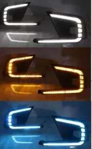 2pcs Led DRL Fog Light Day Running Light Streamer For Honda Civic 11th 2022-2023 (for: Honda Civic)