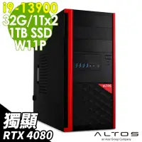 在飛比找momo購物網優惠-【Acer 宏碁】i9 RTX4080水冷工作站(Altos