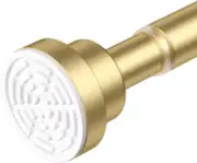 Gold Tension Curtain Rod 30-63Inch,Spring Tension Rod No Drilling Non-Slip Adjus